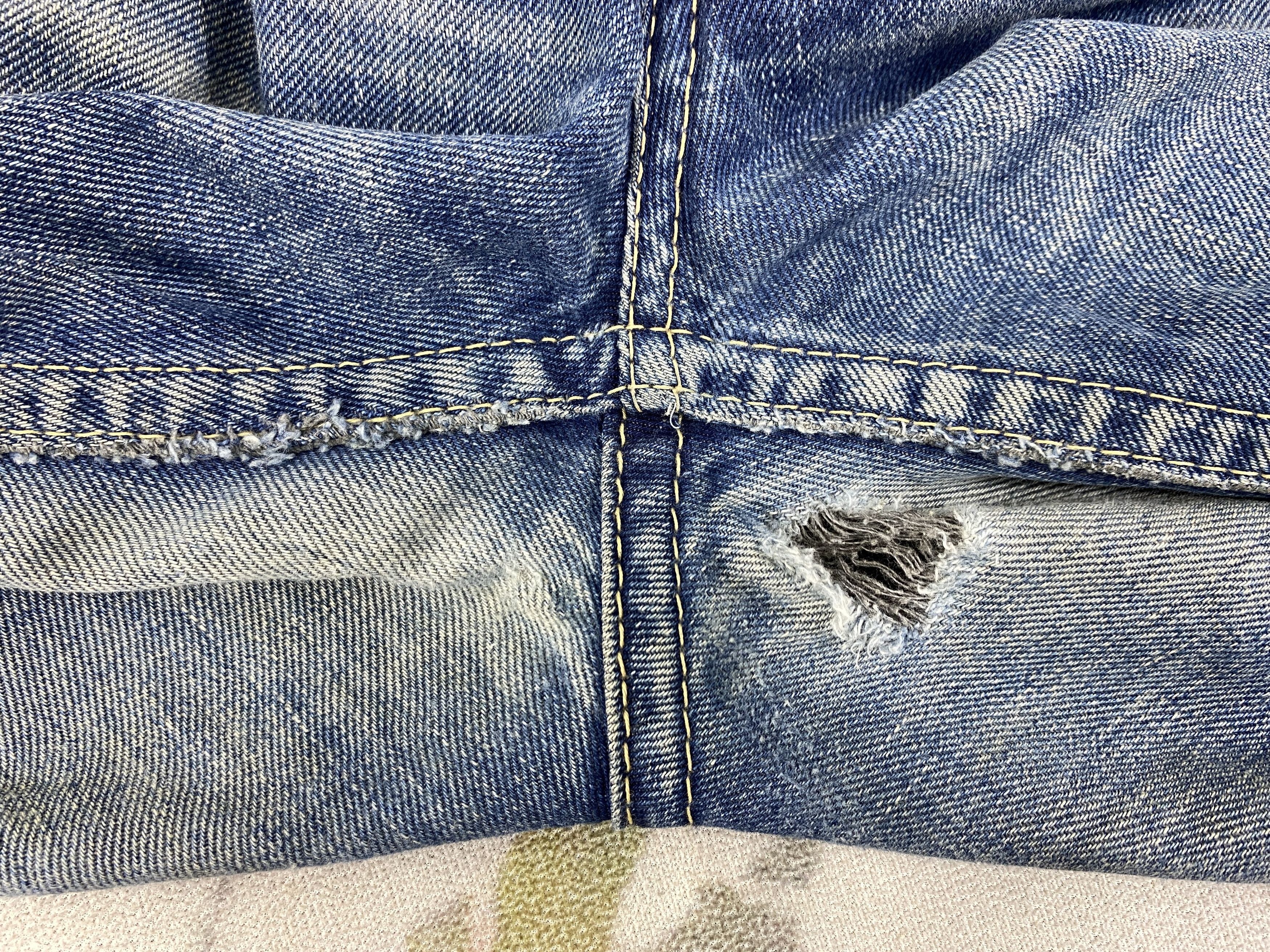 Levi's Dirty Blue Vintage Levi's 927 Flared 31x27 Denim -JN953 Size US 31 - 12 Thumbnail