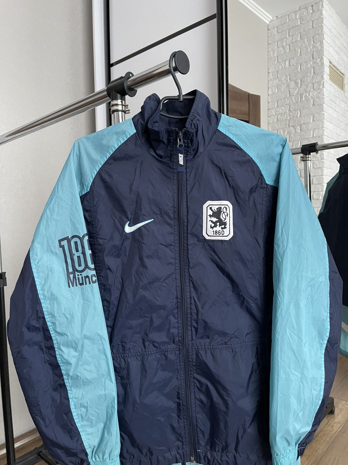 Vintage Vintage Nike TSV 1860 Munich Soccer Zip Jacket 90s Size US M / EU 48-50 / 2 - 4 Thumbnail