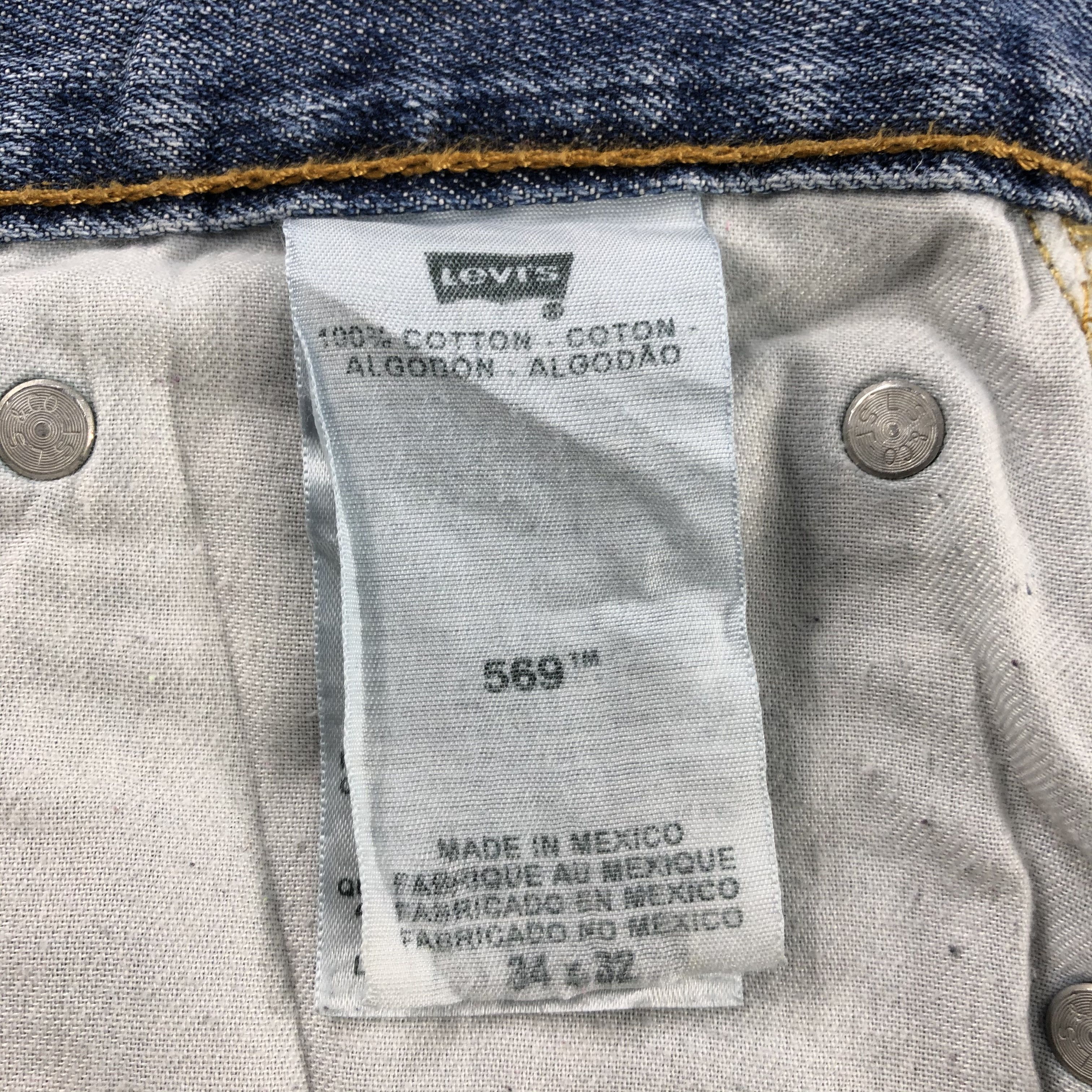 Levi's Levis 569 Jeans Faded Blue Denim KJ870 Size US 34 / EU 50 - 14 Thumbnail