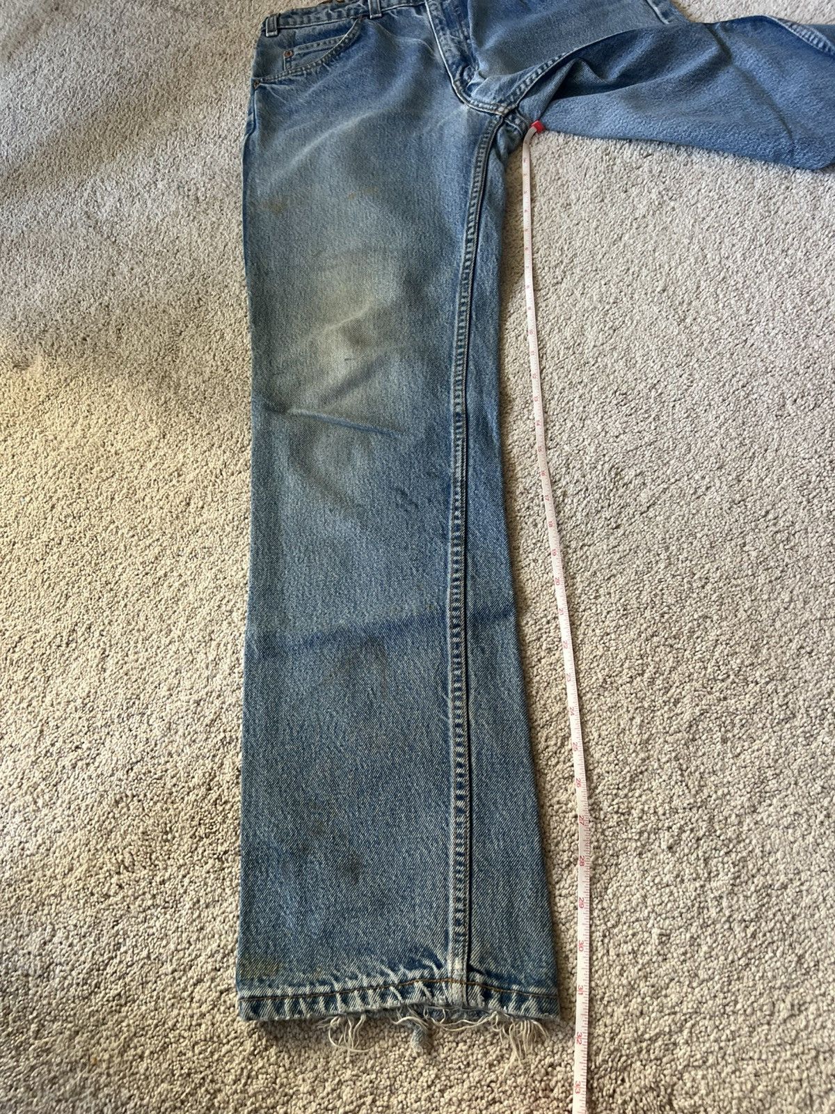 Levi's Orange TAB Vintage 90s Levi's 501 Denim Jeans Matcha Size US 34 / EU 50 - 9 Thumbnail