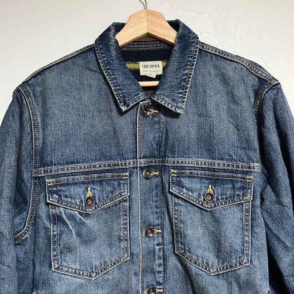 Todd Snyder Todd Snyder Denim Jacket Lined Wool Blend Size L Size US L / EU 52-54 / 3 - 10 Thumbnail