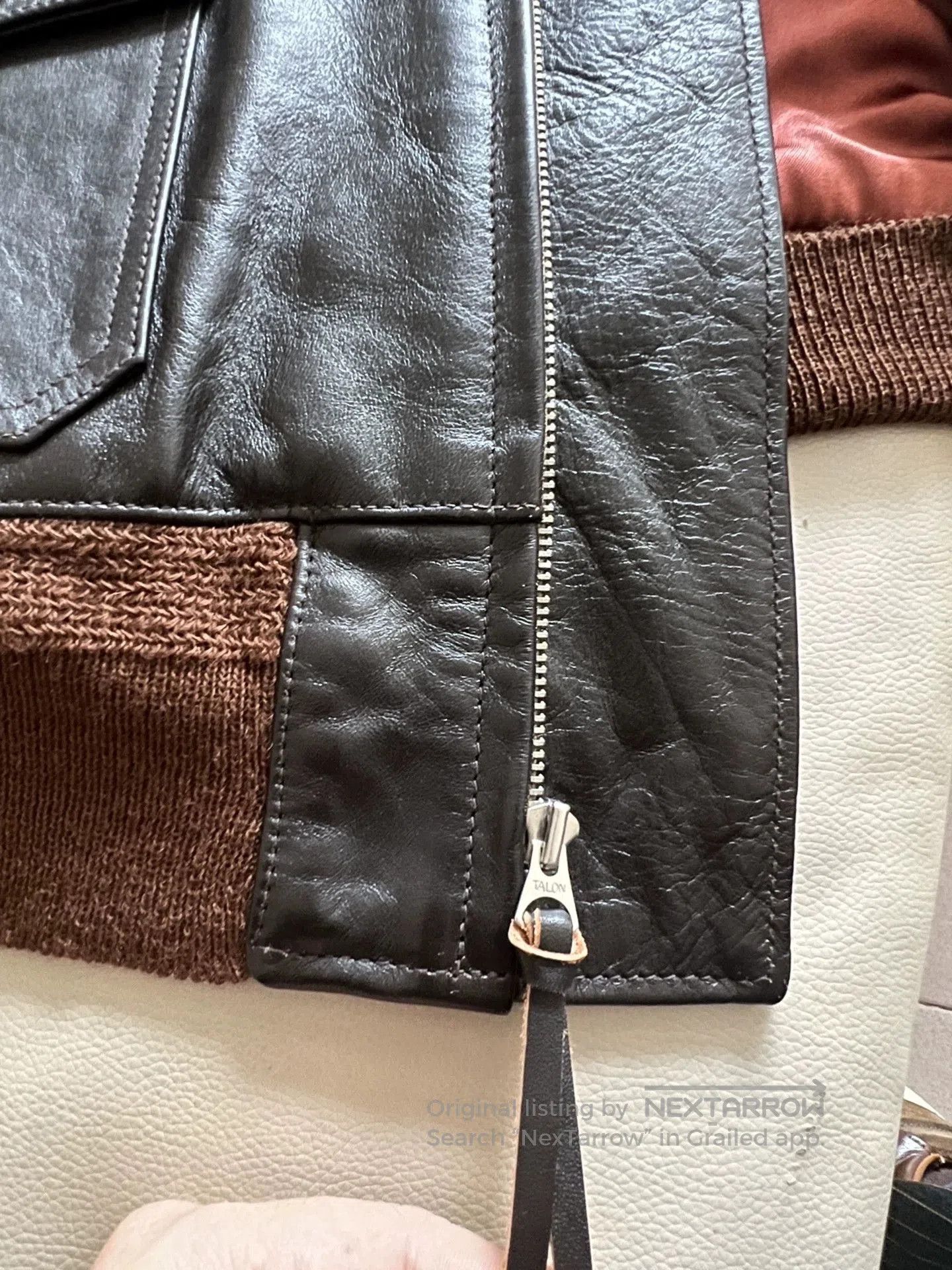 The Real McCoy's real mccoy's leather flight jacket m422a. Size US L / EU 52-54 / 3 - 3 Thumbnail