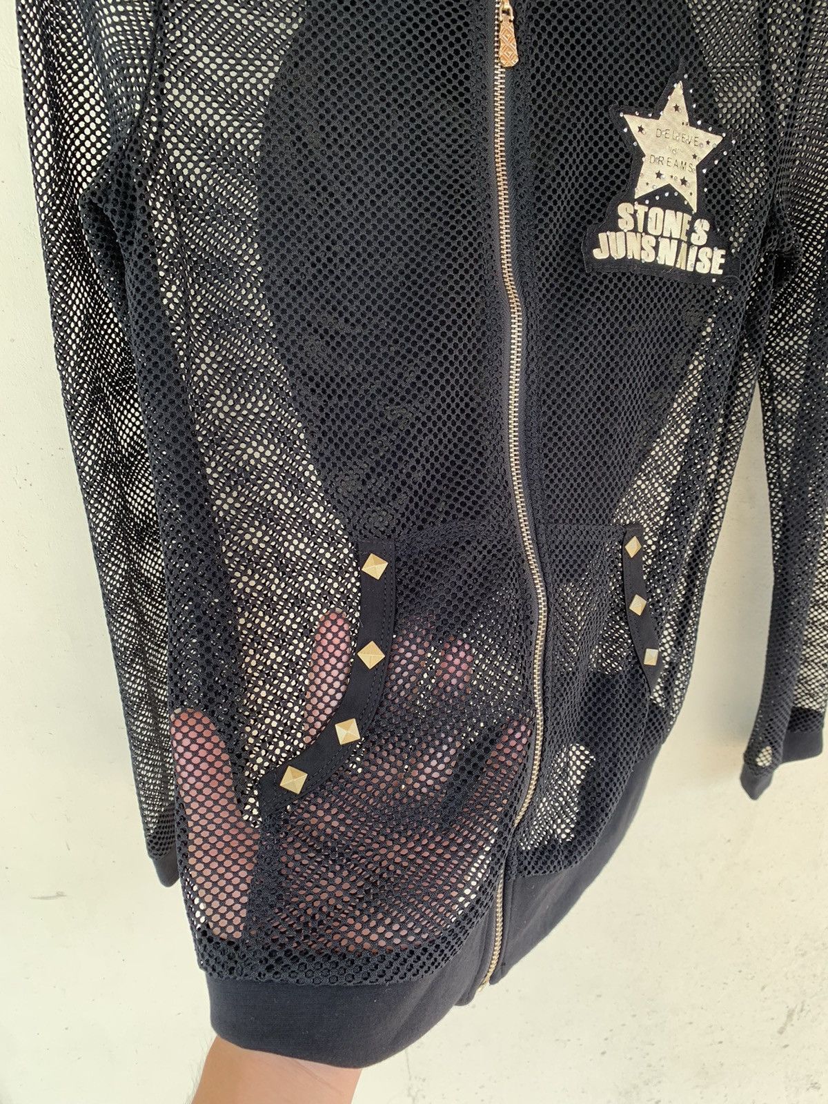 If Six Was Nine × In The Attic × KMRii 2000s Y2k Fishnet Hoodies JM style Size US M / EU 48-50 / 2 - 3 Thumbnail