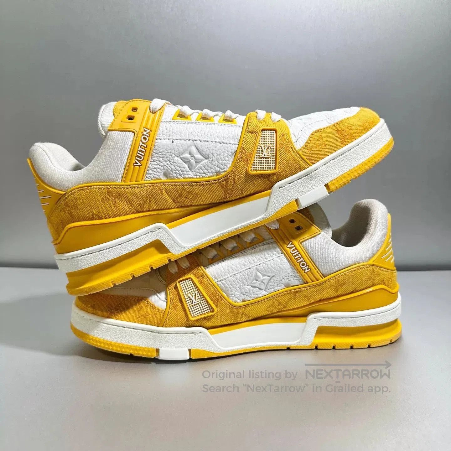 Louis Vuitton Yellow Low. Size US 9 / EU 42 - 4 Thumbnail