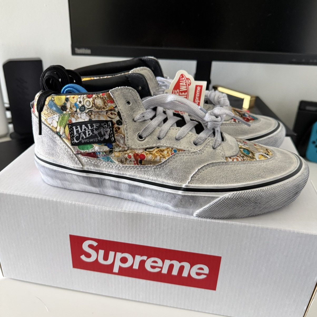 Supreme × Vans Supreme Vans Skate Half Cab 