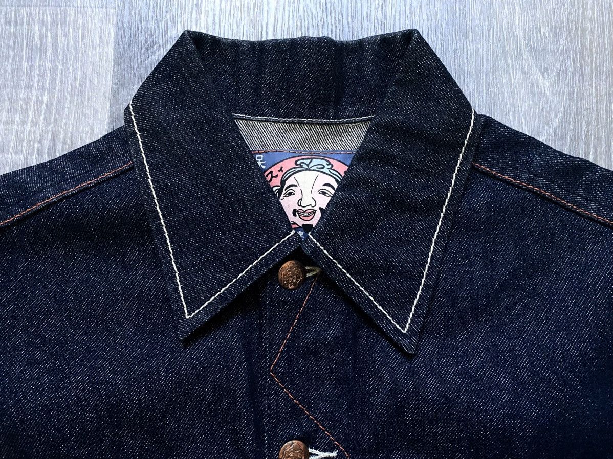 Evisu Evisu Maniacs Embroidered Logo Heritage Denim Jeans Jacket Size M / US 6-8 / IT 42-44 - 8 Thumbnail