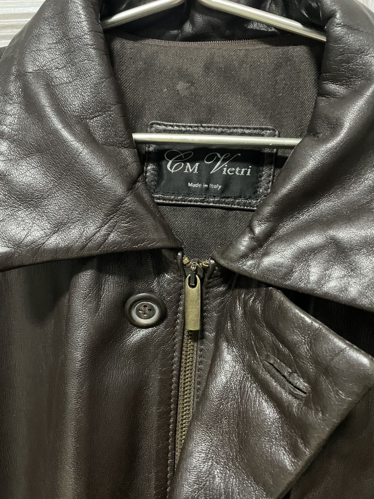 Vera Pelle × Vintage Vintage 90s Italian Vera Pelle Leather Jacket Old Money Euro Size US L / EU 52-54 / 3 - 15 Thumbnail