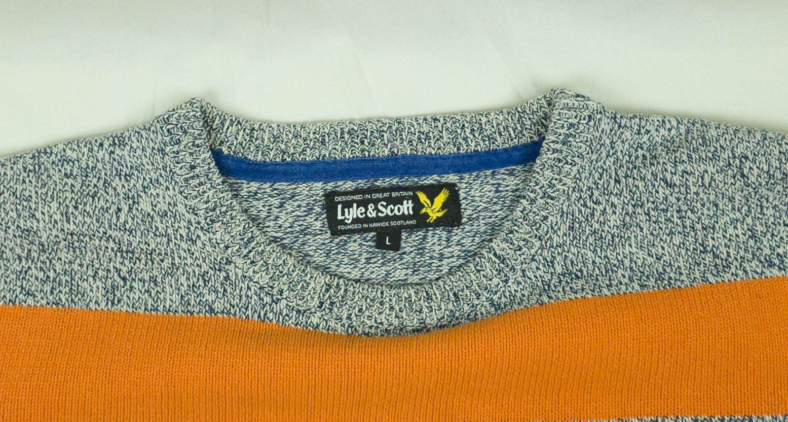 Lyle & Scott Lyle Scott mens jumper cotton size M-L ( LABEL L) Size US L / EU 52-54 / 3 - 5 Thumbnail