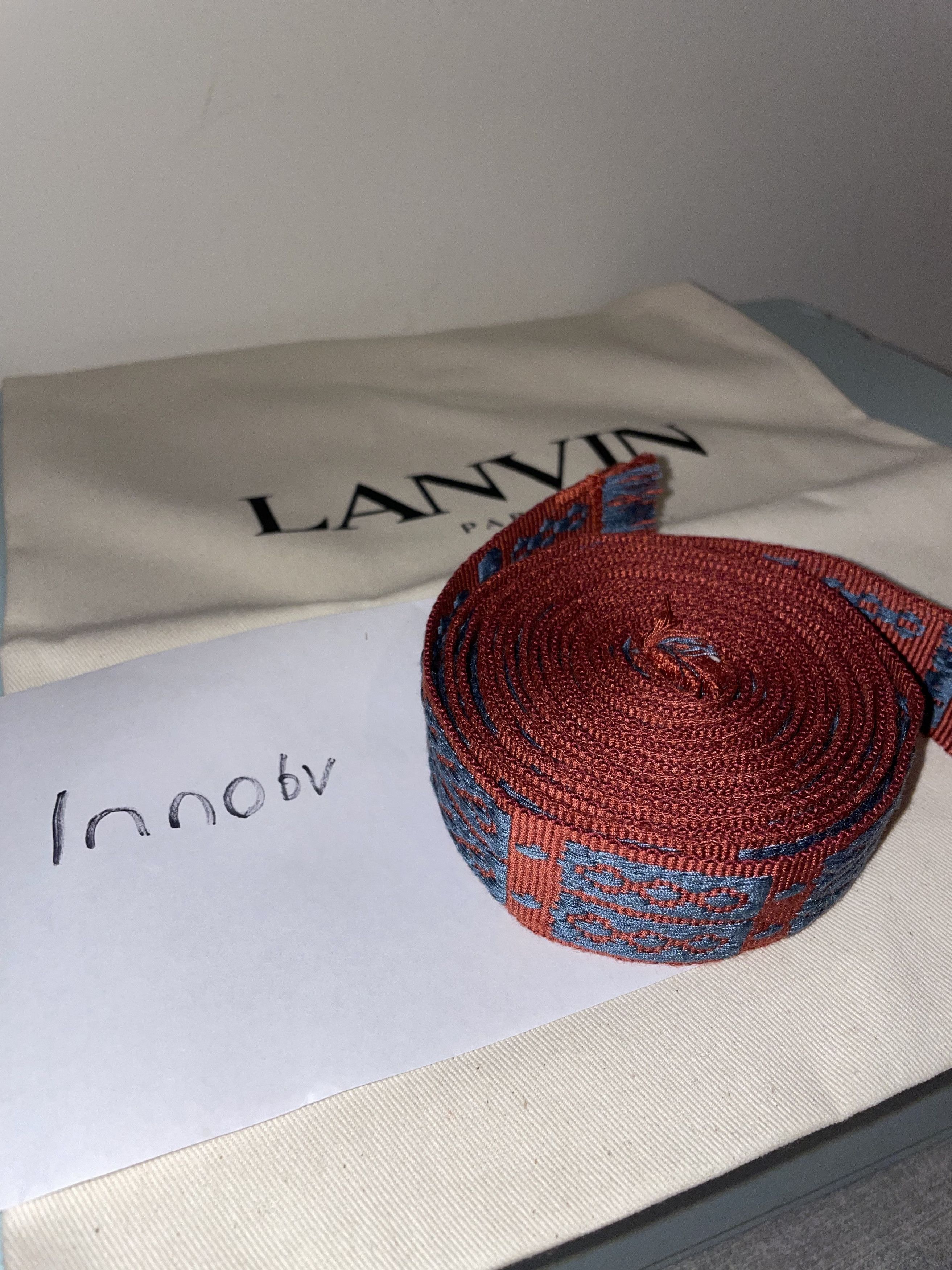 Lanvin Lanvin Curb Laces - Red/blue Size ONE SIZE - 1 Preview