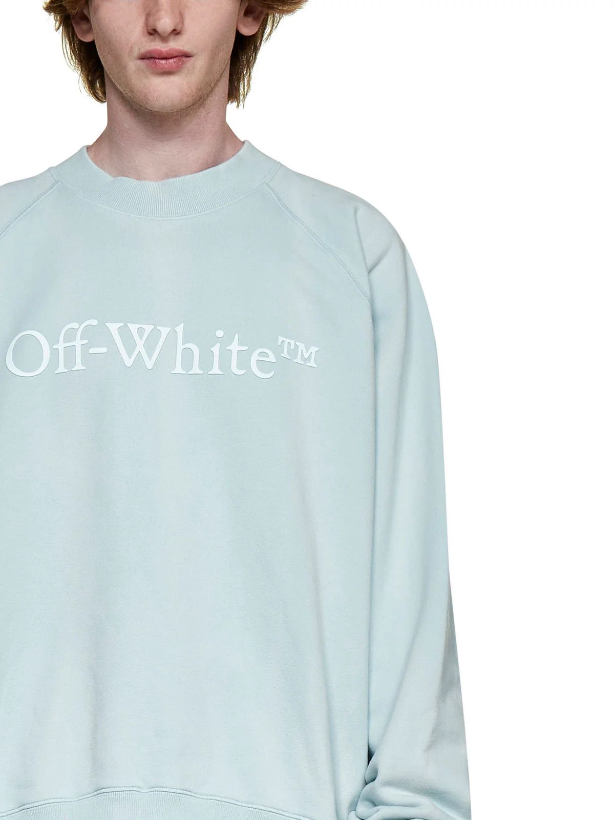Off-White o1y0325 Logo Crewneck Sweatshirt in Sky Blue Size US S / EU 44-46 / 1 - 2 Thumbnail