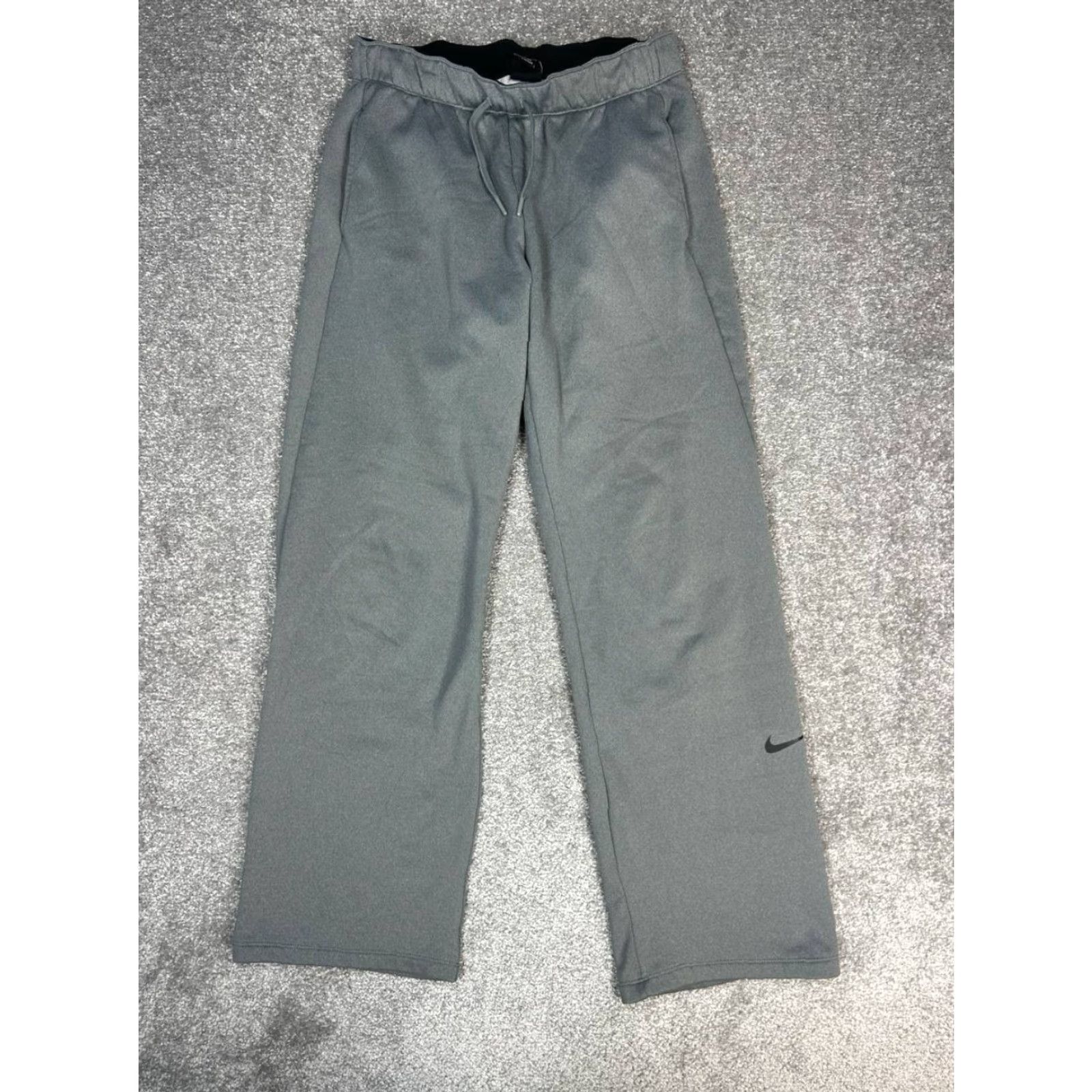 Nike Nike Sweatpants Mens Small Gray Stretch Mid Rise Drawstring Sportswear Workout Size US 27 - 2 Thumbnail