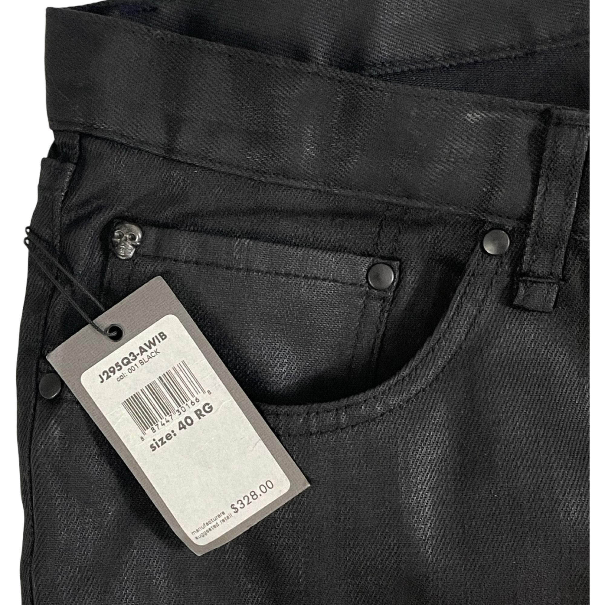 John Varvatos NWT John Varvatos Mens Size 40 Regular Black Jeans MSRP $328 Size US 40 / EU 56 - 4 Thumbnail