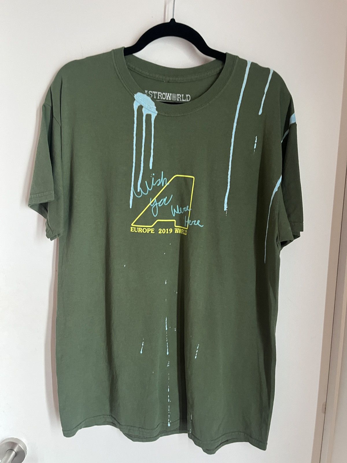 Travis Scott Travis Scott Astroworld Wish You Were Here Green T-Shirt L Size US L / EU 52-54 / 3 - 2 Thumbnail