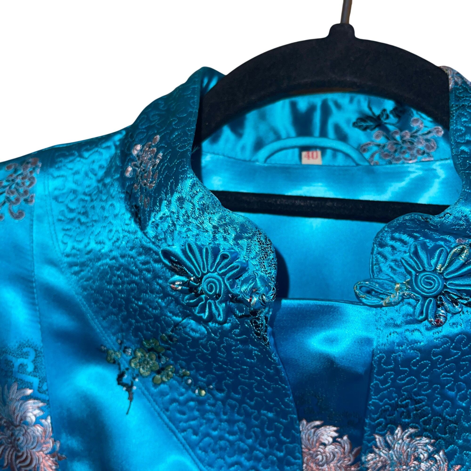 Vintage Vintage Womens Robe Size 40 Blue Duster Kimono Size ONE SIZE - 8 Thumbnail