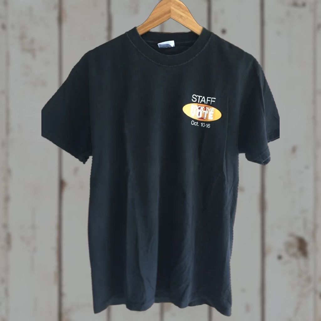 Vintage VINTAGE Large 2002 Rock The Vote ASUU Tee Shirt L Black Mens T-Shirt Graphic Size US L / EU 52-54 / 3 - 1 Thumbnail