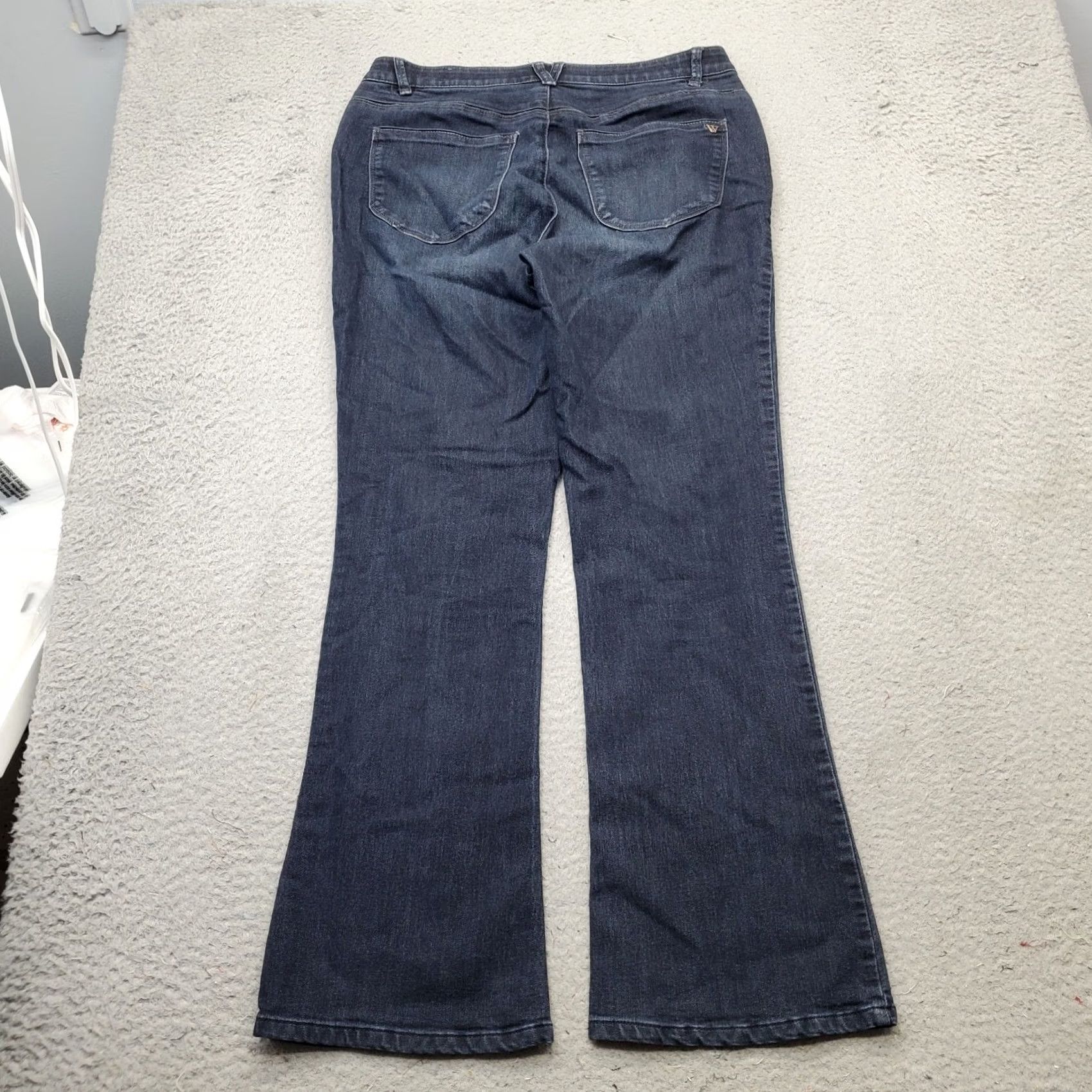 Vintage Wit & Wisdom Jeans Womens 10 Bootcut Blue Denim Slim Fit L157BBEA Size 32" / US 10 / IT 46 - 2 Thumbnail