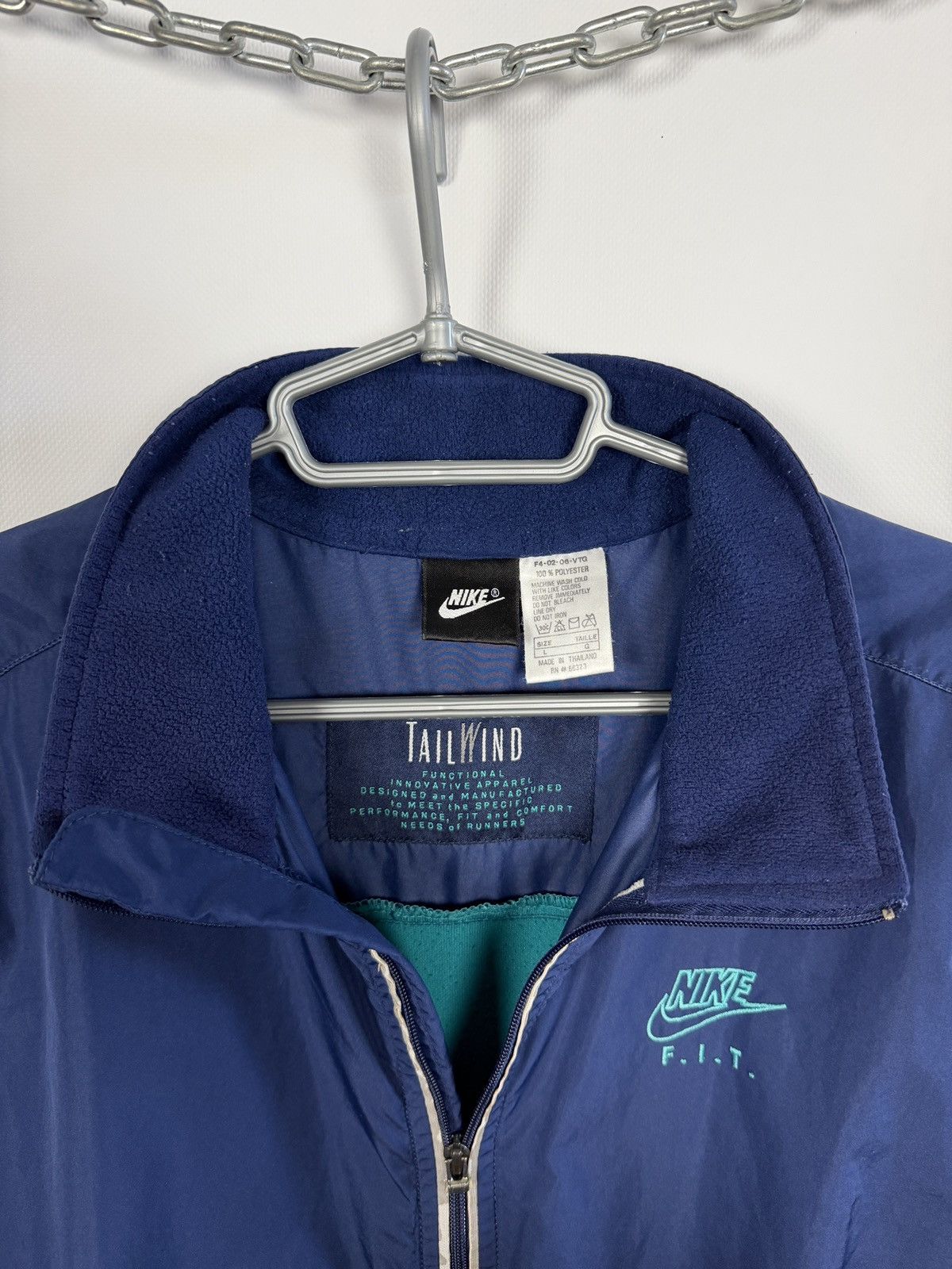 Nike Nike FIT Full Zip Vest Vintage 90s Tail Wind Run Size L Size US L / EU 52-54 / 3 - 7 Thumbnail