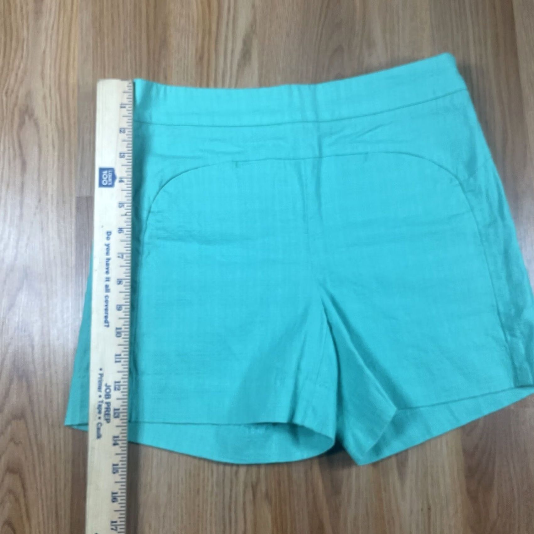 Vintage Cartonnier Shorts Womens Size 2 Blue Stretch Flat Front Khaki Chino Slacks Size 26" / US 2 / IT 38 - 7 Thumbnail