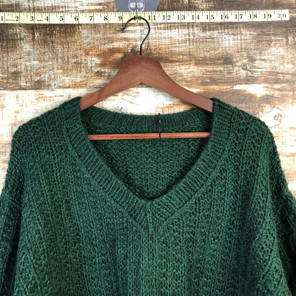 Japanese Brand DL Japan handmade vintage Green Knitwear #C552 Size US XL / EU 56 / 4 - 4 Thumbnail