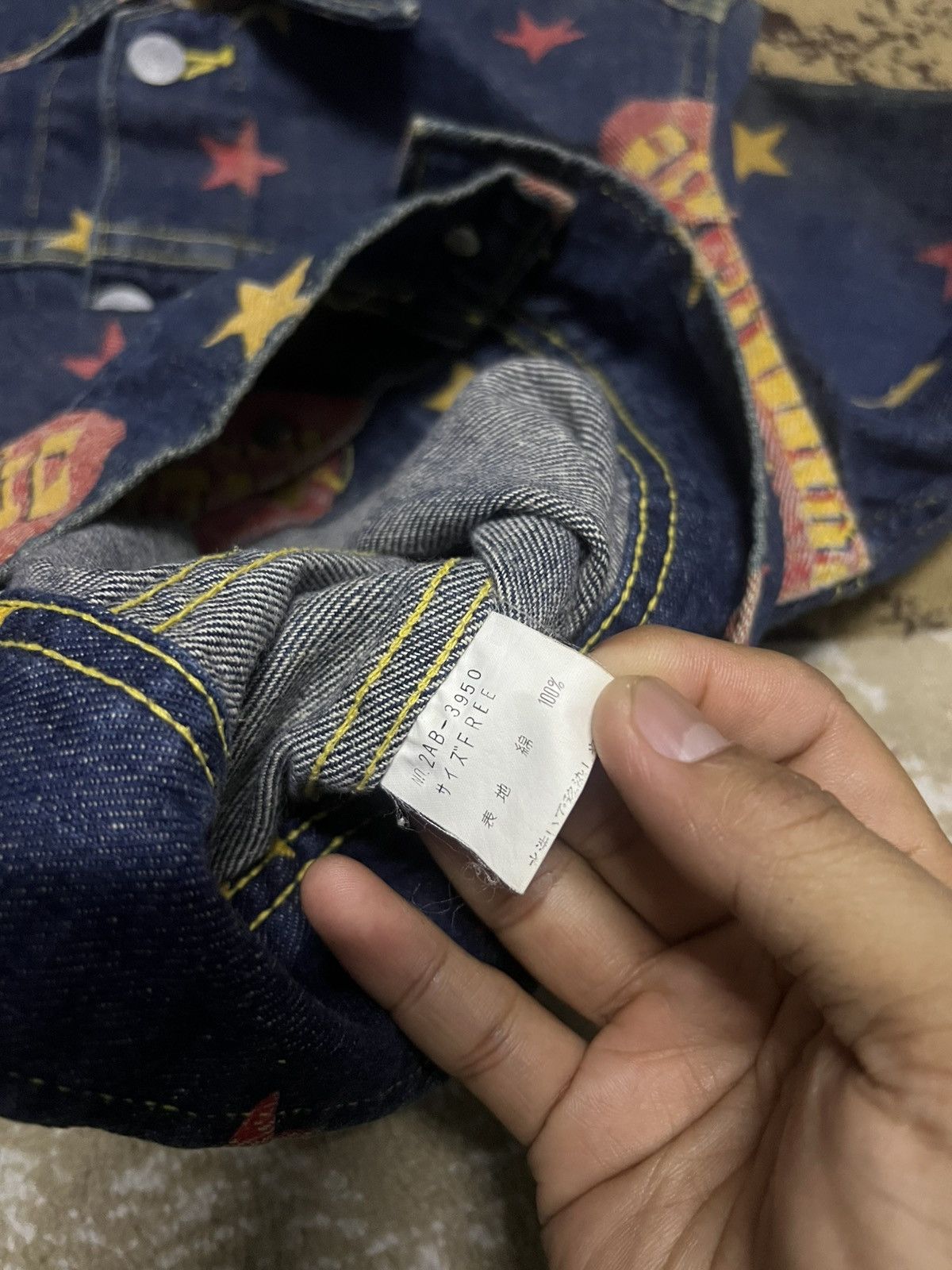Hysteric Glamour Hysteric Glamour All-Over Print Denim Jacket Size US XXS / EU 40 - 11 Thumbnail