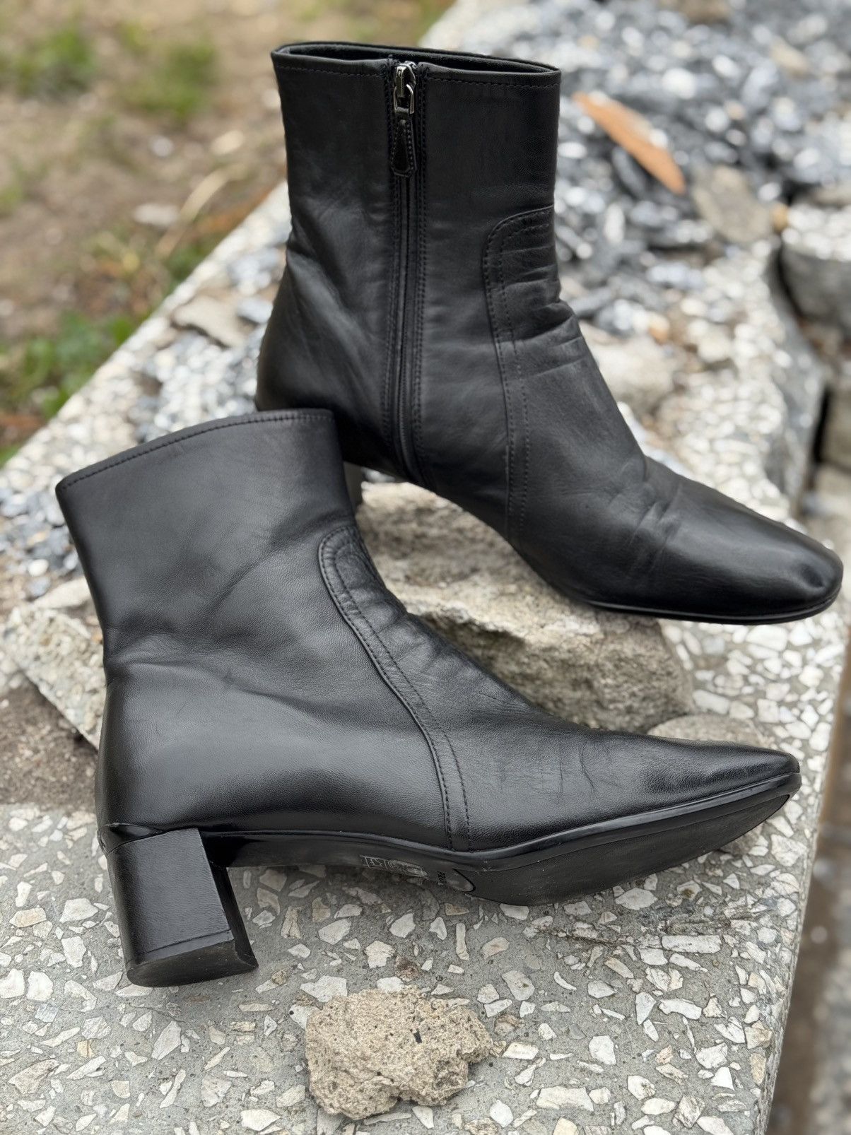 Prada Prada Vintage Ankle Boots Avant Garde Y2K Size US 9 / IT 39 - 1 Thumbnail