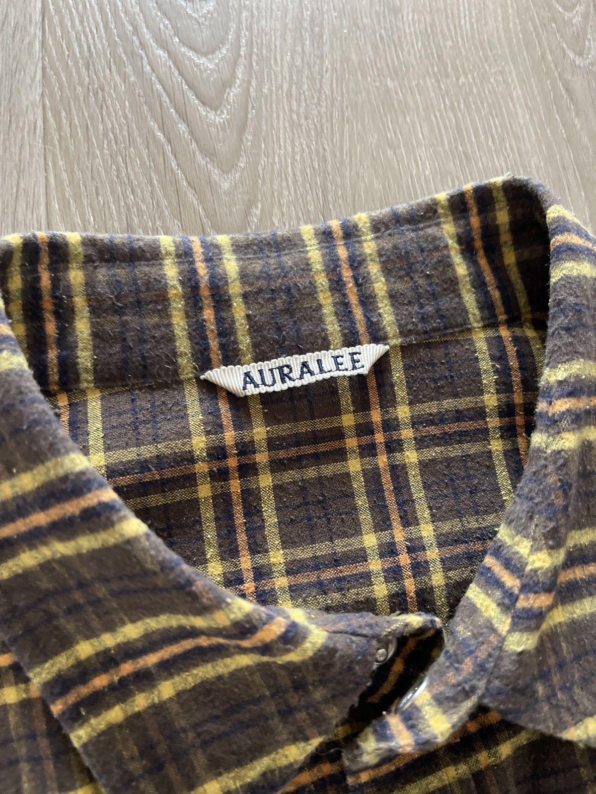 Auralee Auralee silk cotton check shirt Size US M / EU 48-50 / 2 - 2 Thumbnail