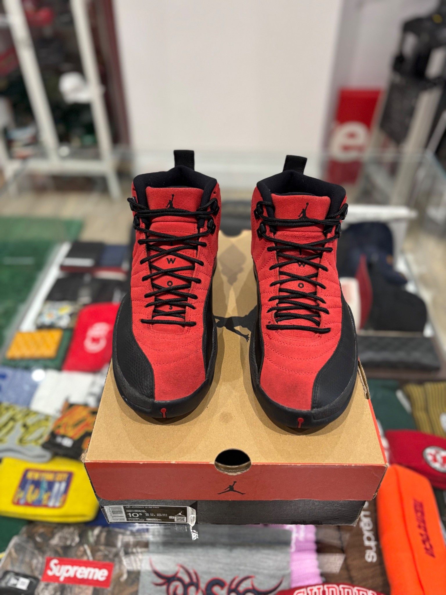 Jordan Brand Jordan 12 Reverse Flu Game Size US 10.5 / EU 43-44 - 3 Thumbnail