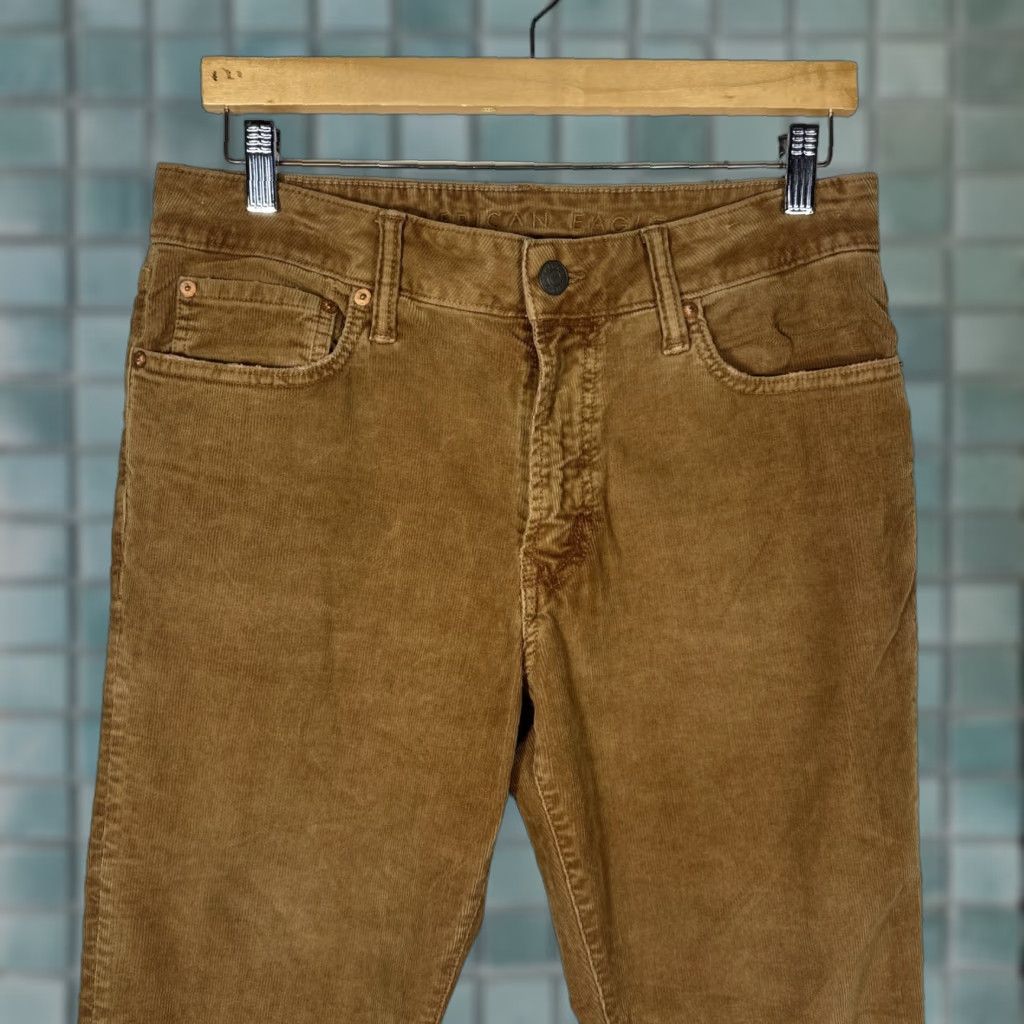 American Eagle Outfitters American Eagle Pants Mens 32X32 Flat Front Chino Corduroy Brown Preppy Size US 32 / EU 48 - 1 Thumbnail