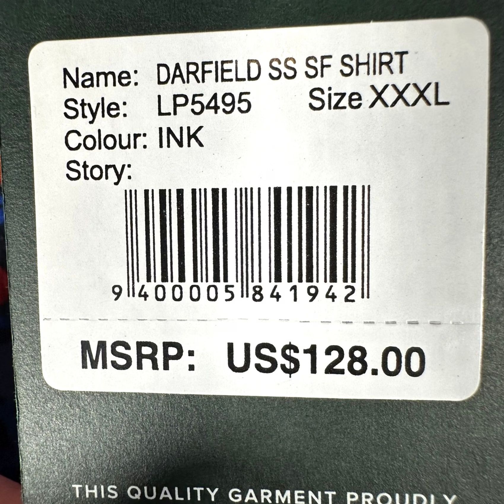 Rodd & Gunn Rodd & Gunn Darfield SS SF Shirt Ink Blue Floral Short Sleeve Button-Up 3XL Mens NWT Size US XXL / EU 58 / 5 - 2 Thumbnail