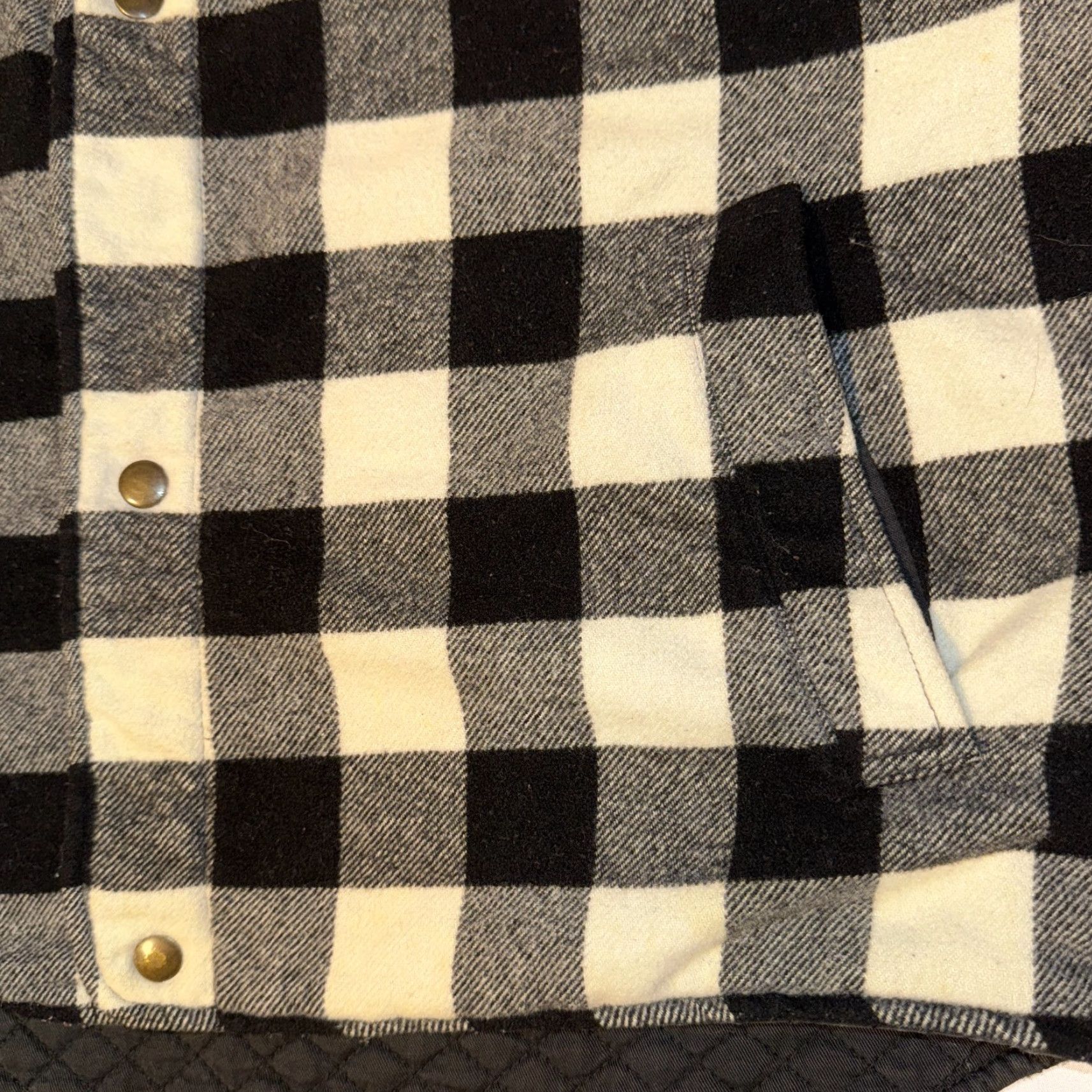 Vintage Claybrooke Outdoors Vest Medium Black Buffalo Plaid Quilted Wool Blend Mens M Winter Hiking Casual Size US M / EU 48-50 / 2 - 3 Thumbnail