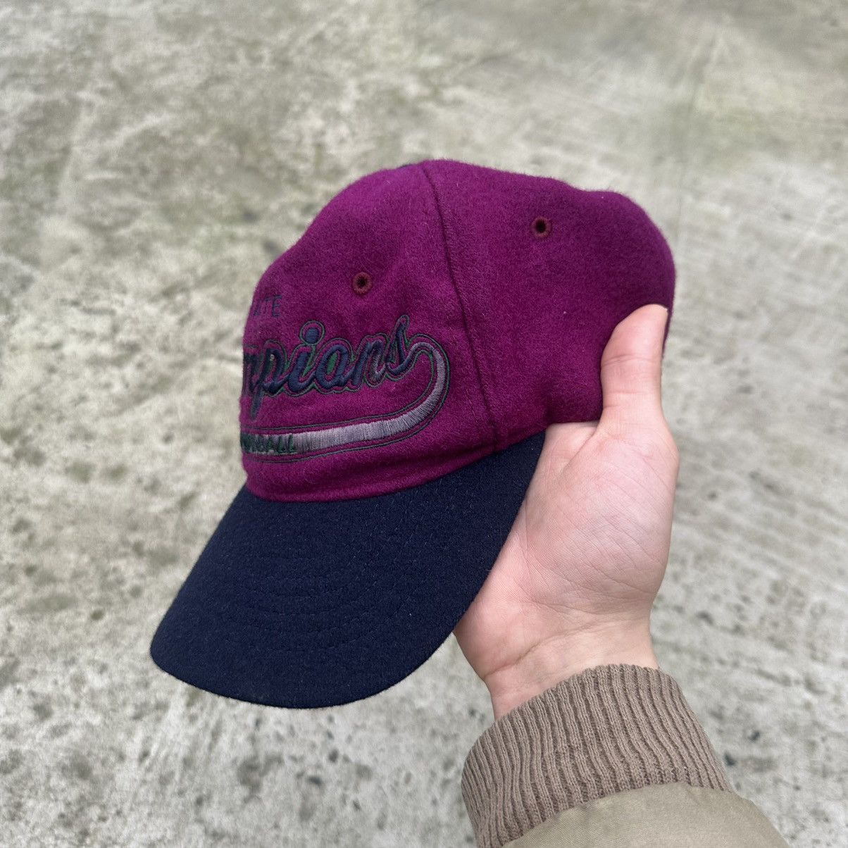 Champion Vintage The State Champions Baseball GF Cap Hat Y2K 90s USA Size ONE SIZE - 3 Thumbnail