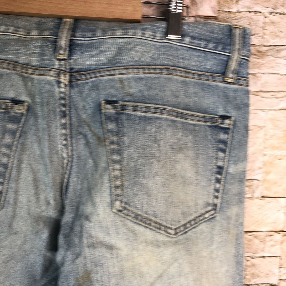 Uniqlo Uniqlo Boyfriend Blue Distressed Denim Pants #A998 Size US 32 / EU 48 - 19 Thumbnail