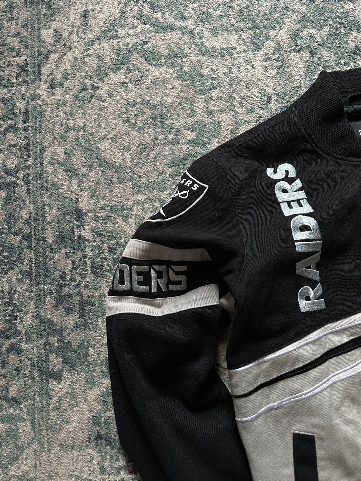 NFL VINTAGE NFL RAIDERS BIG LOGO EMBROIDERY BOMBER JACKET M Size US M / EU 48-50 / 2 - 5 Thumbnail