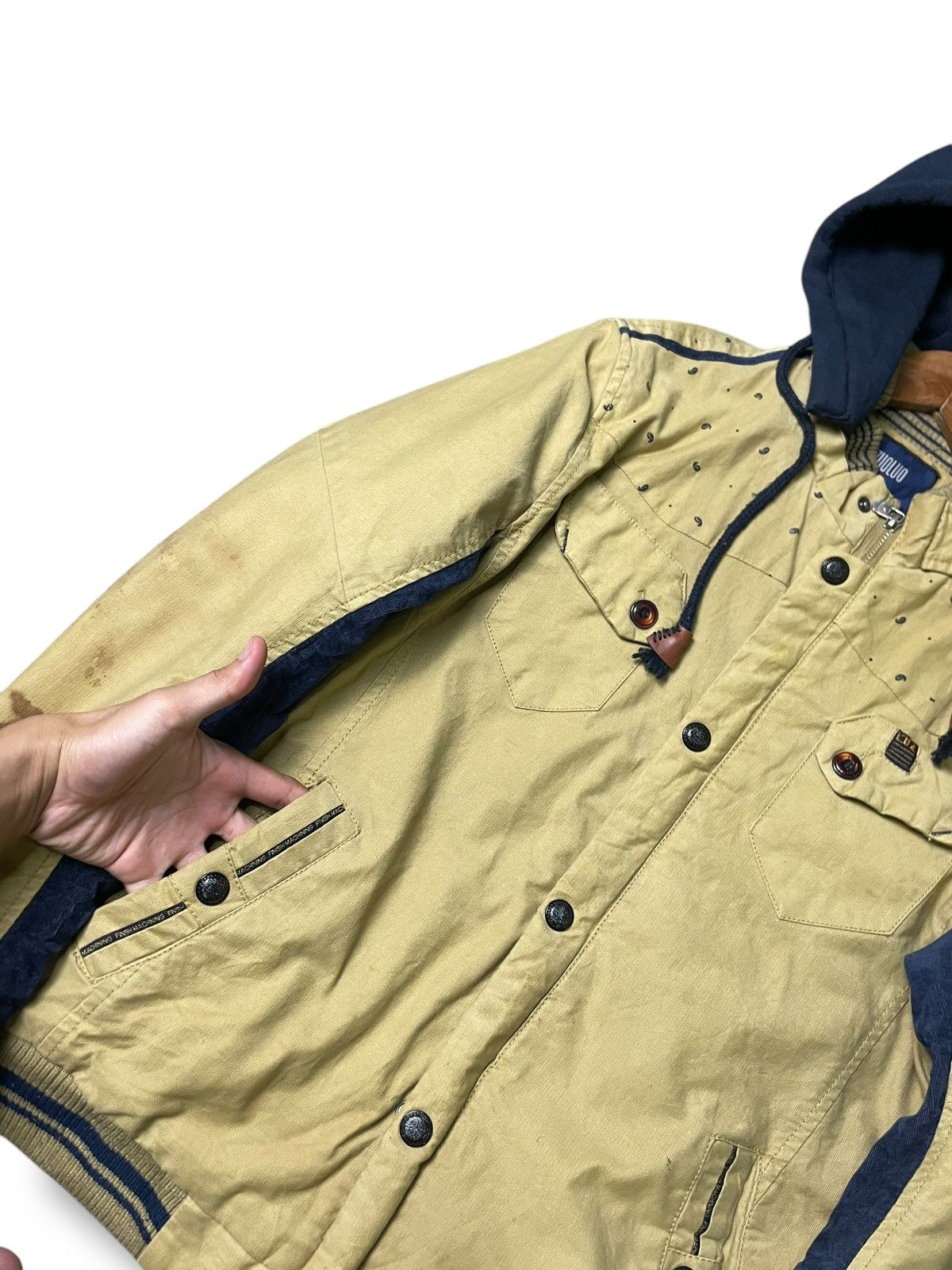 Japanese Brand × Vintage East Zuoluo Menswear Hooded Jacket (77) Size US XL / EU 56 / 4 - 4 Thumbnail