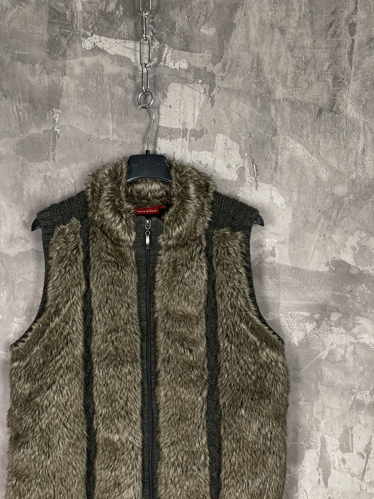 If Six Was Nine Japanese vintage Lgb Style Y2K fur zip sweater Vest Size M / US 6-8 / IT 42-44 - 5 Thumbnail