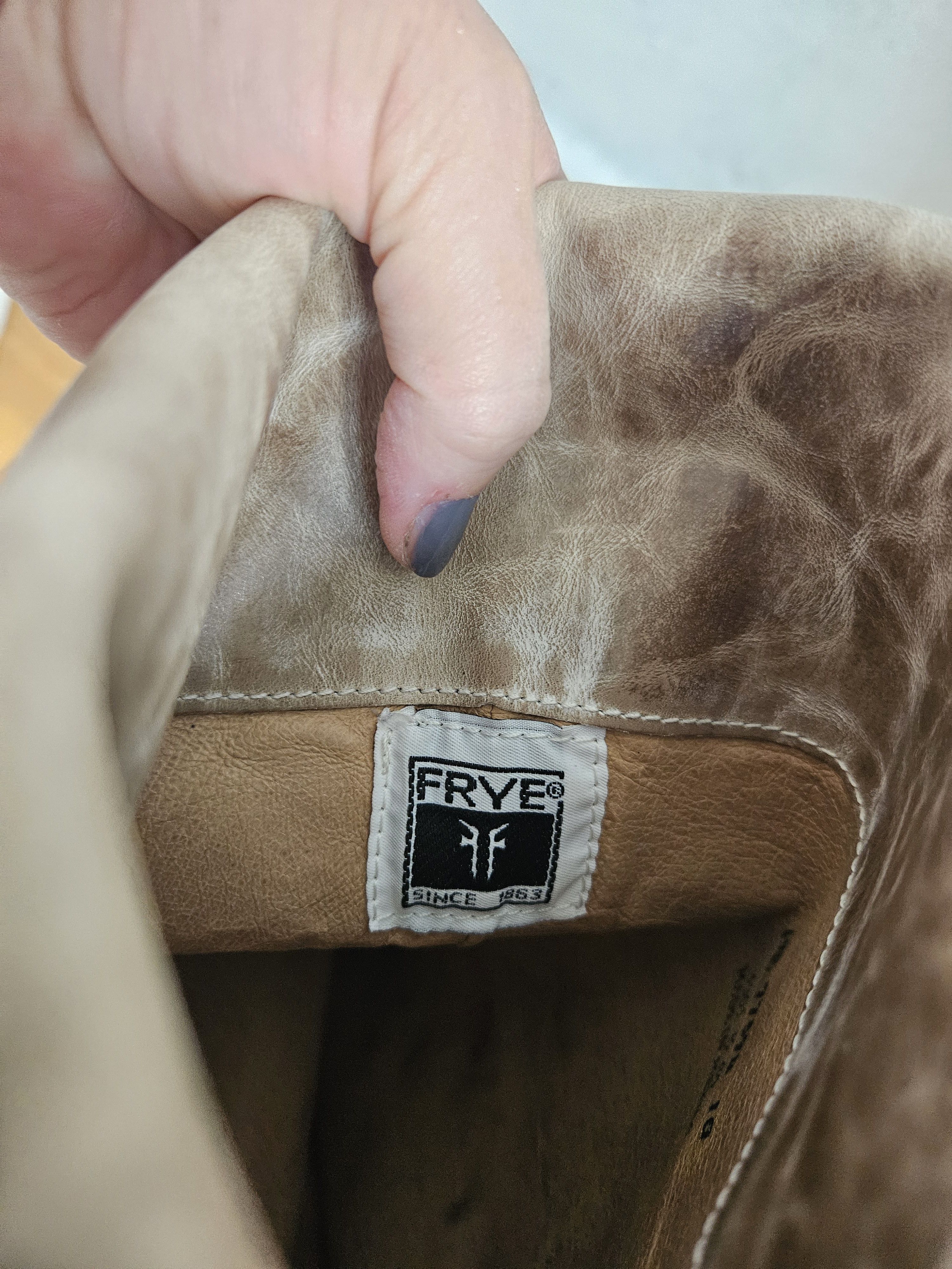 Frye Distressed brushed leather Frye boots avantgarde western Size US 6.5 / IT 36.5 - 9 Thumbnail