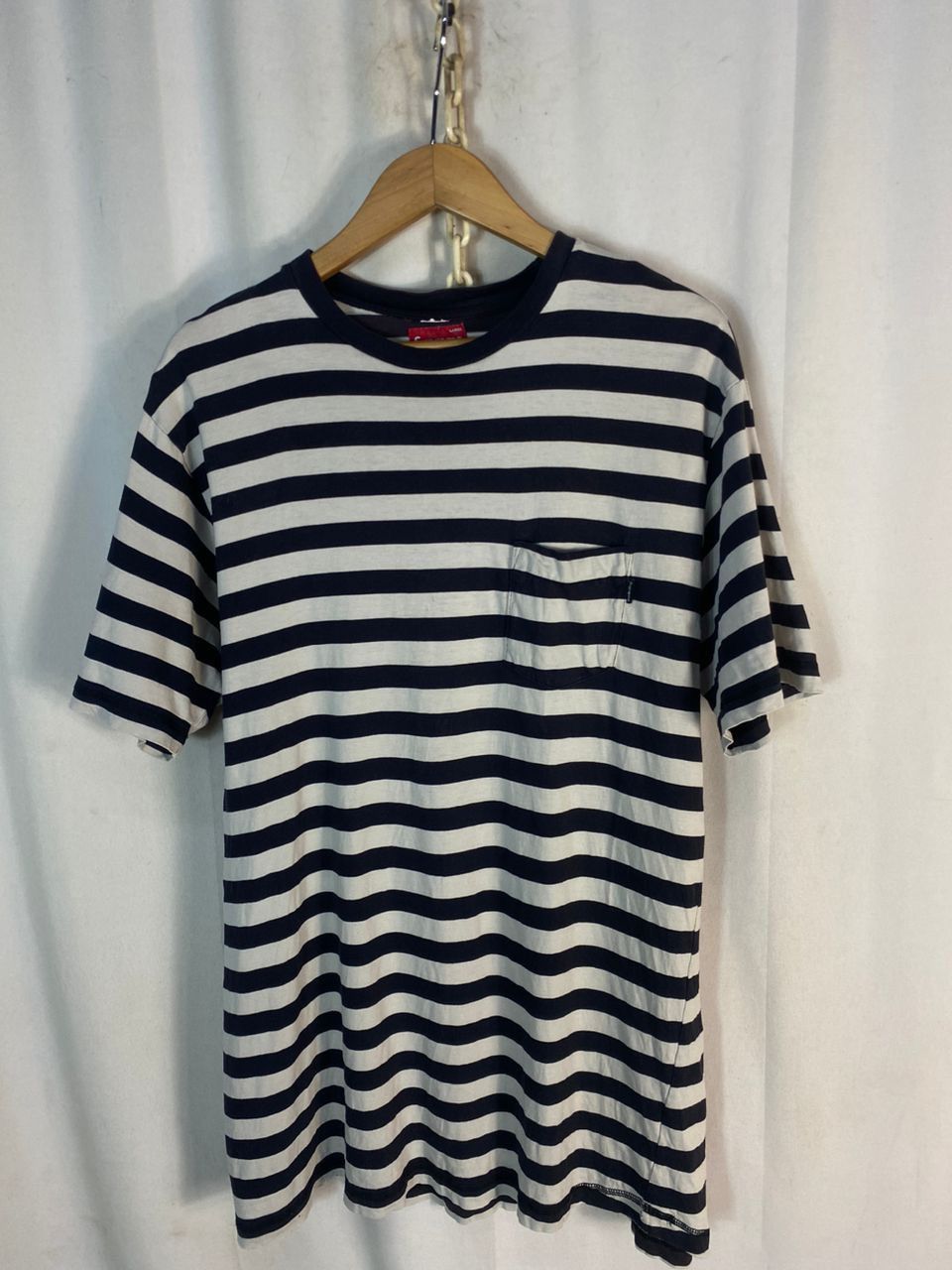 Supreme Supreme stripe single pocket tshirt Size US L / EU 52-54 / 3 - 1 Thumbnail