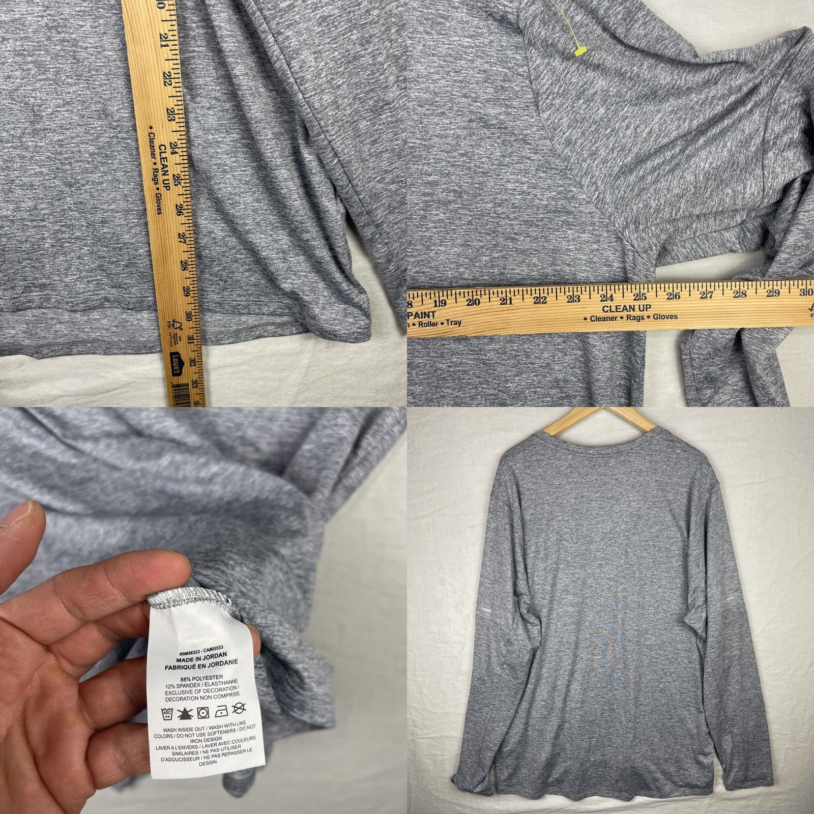 Nike Nike Dri-Fit Element Shirt Mens 2XL Gray Long Sleeve Reflective Running Jogging Element Size US XXL / EU 58 / 5 - 8 Thumbnail