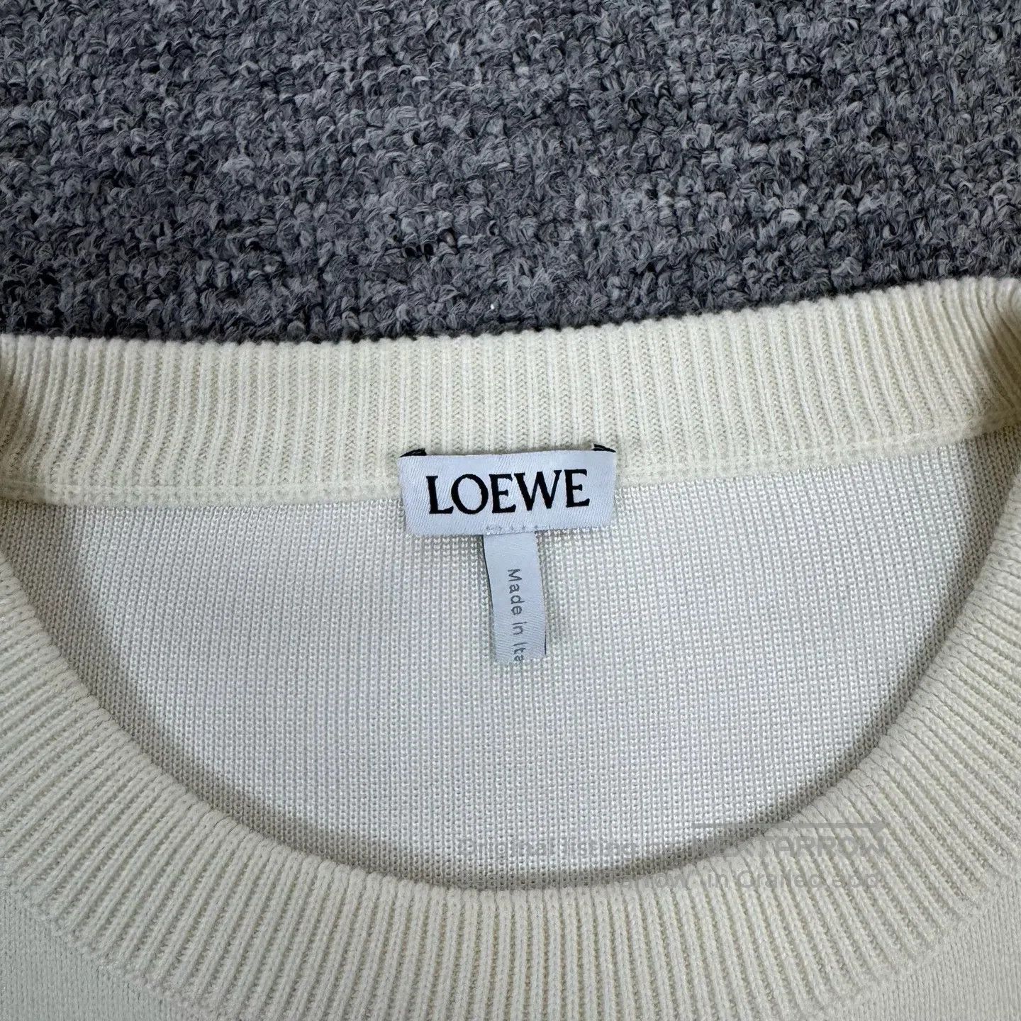 Loewe LOEWE Pocket Square Logo Knit Hoodie| Size M / US 6-8 / IT 42-44 - 7 Thumbnail
