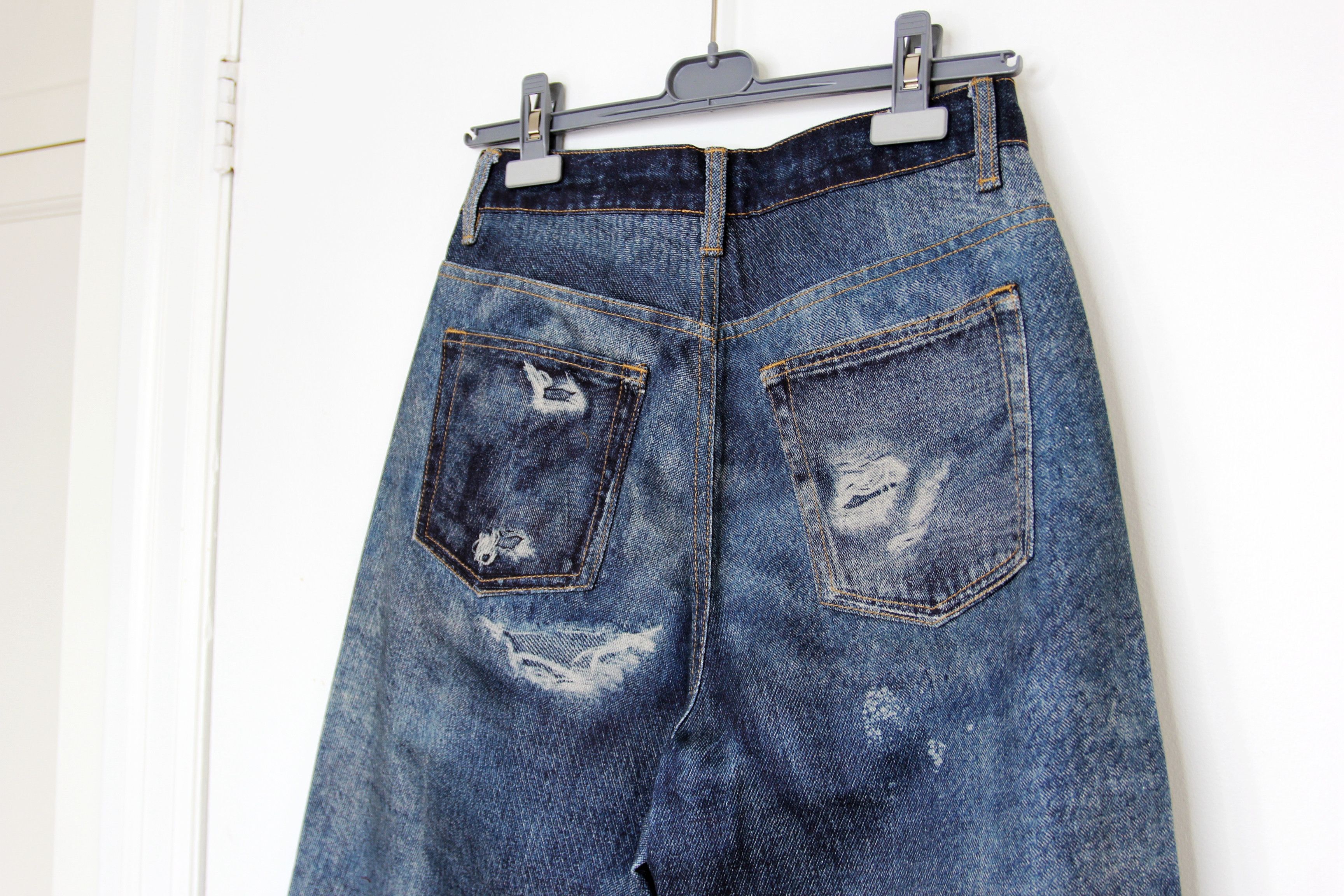 Other BNWT AW25 SENSEERA DISTRESSED-LOOK PRINTED DENIM JEANS S Size US 30 / EU 46 - 6 Thumbnail