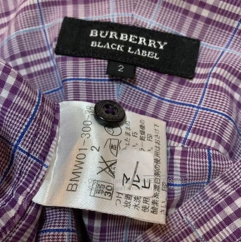 Burberry Burberry Long Sleeve Purple Cotton Shirt. Size M / US 6-8 / IT 42-44 - 7 Thumbnail