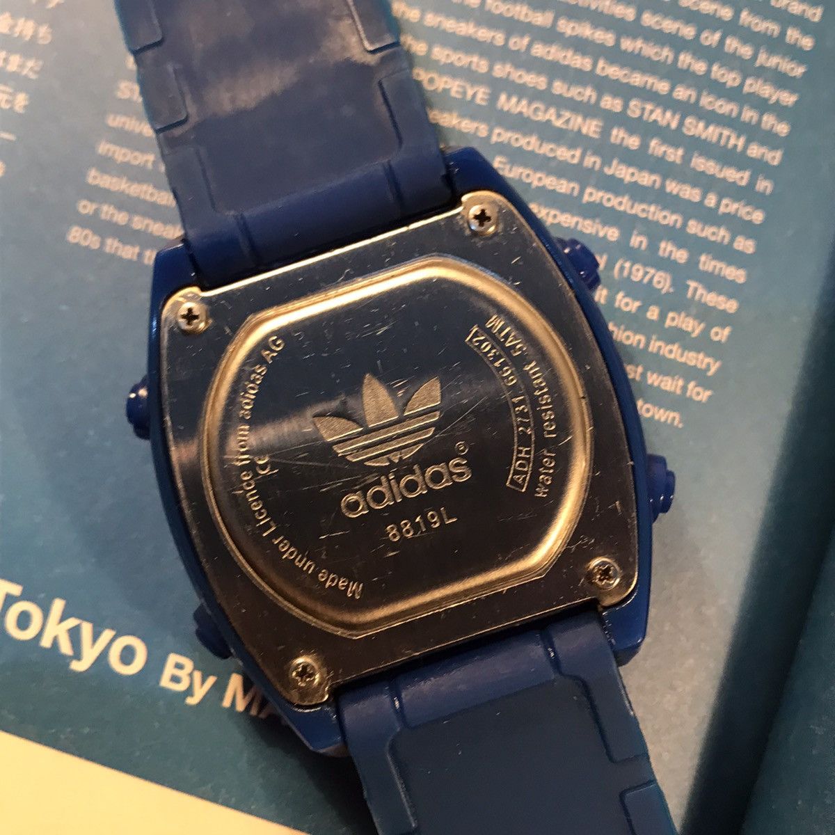 Adidas × Vintage Adidas Trefoil Watch Originals blue Og Watch water resist ag Size ONE SIZE - 19 Thumbnail