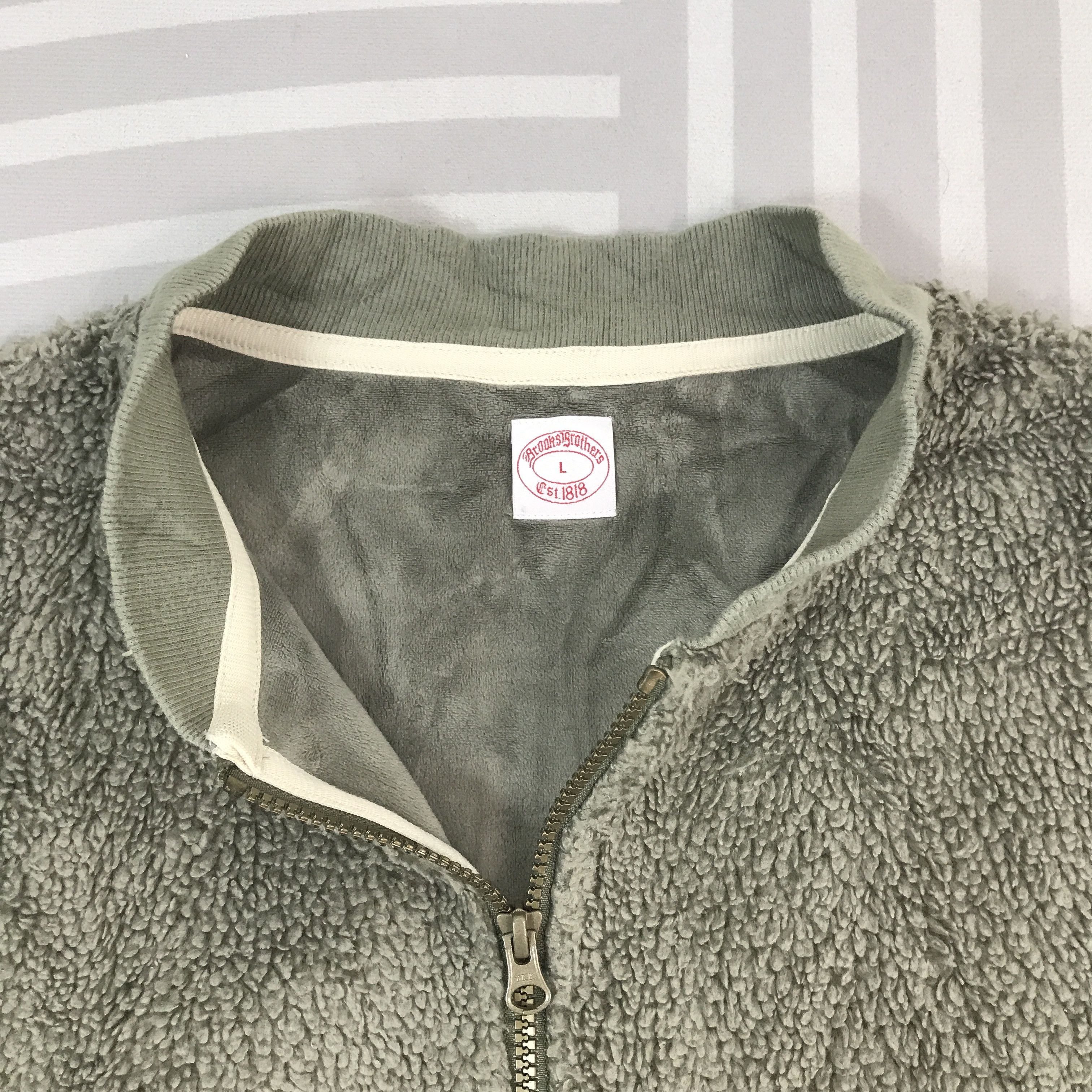 Brooks Brothers Vintage Brooks Brothers sherpa fleece zipper Jacket Size US L / EU 52-54 / 3 - 8 Thumbnail