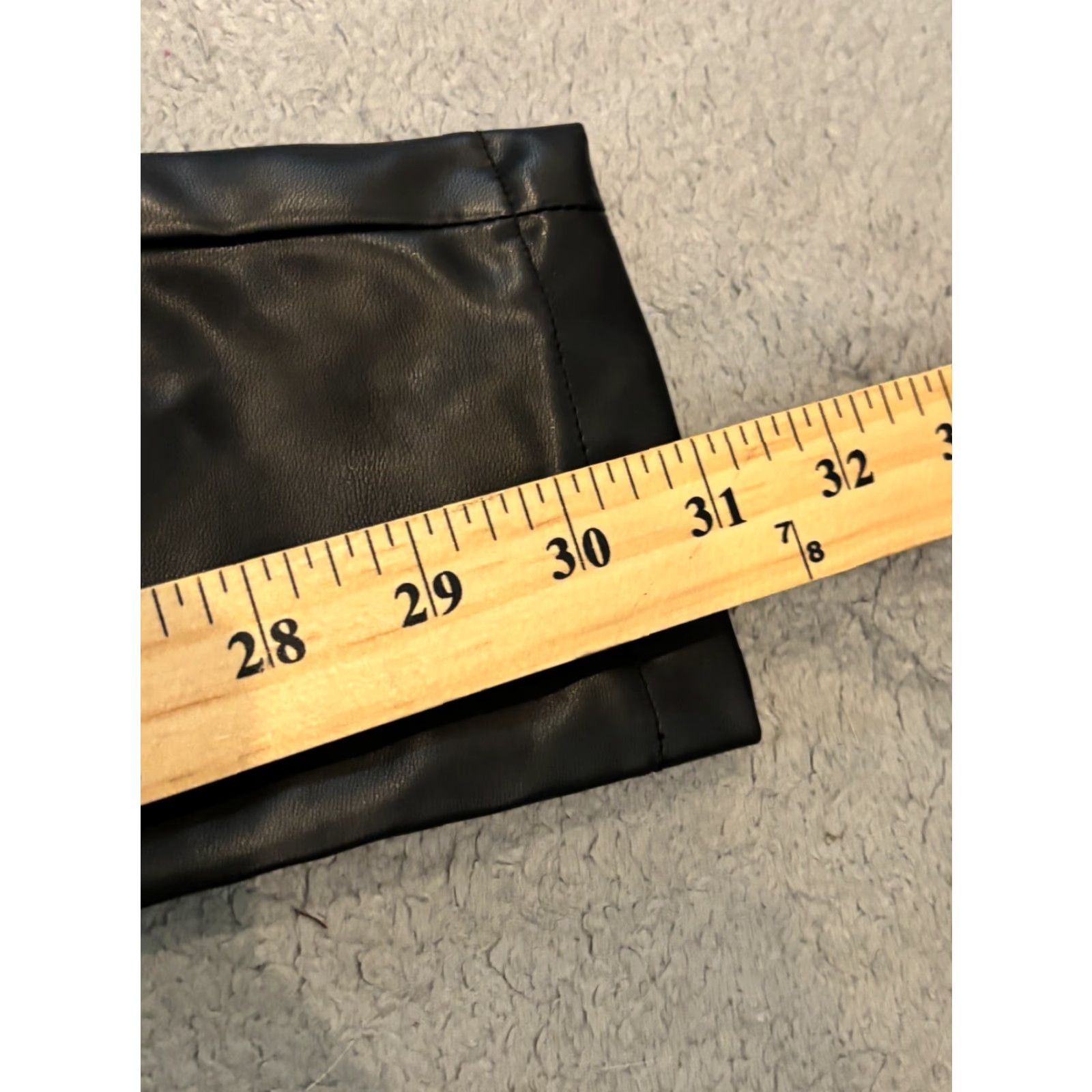 Vintage NWT ENVME Vegan Leather Pants Womens Small Black Faux Lace Up Clubwear Size 28" / US 6 / IT 42 - 6 Thumbnail