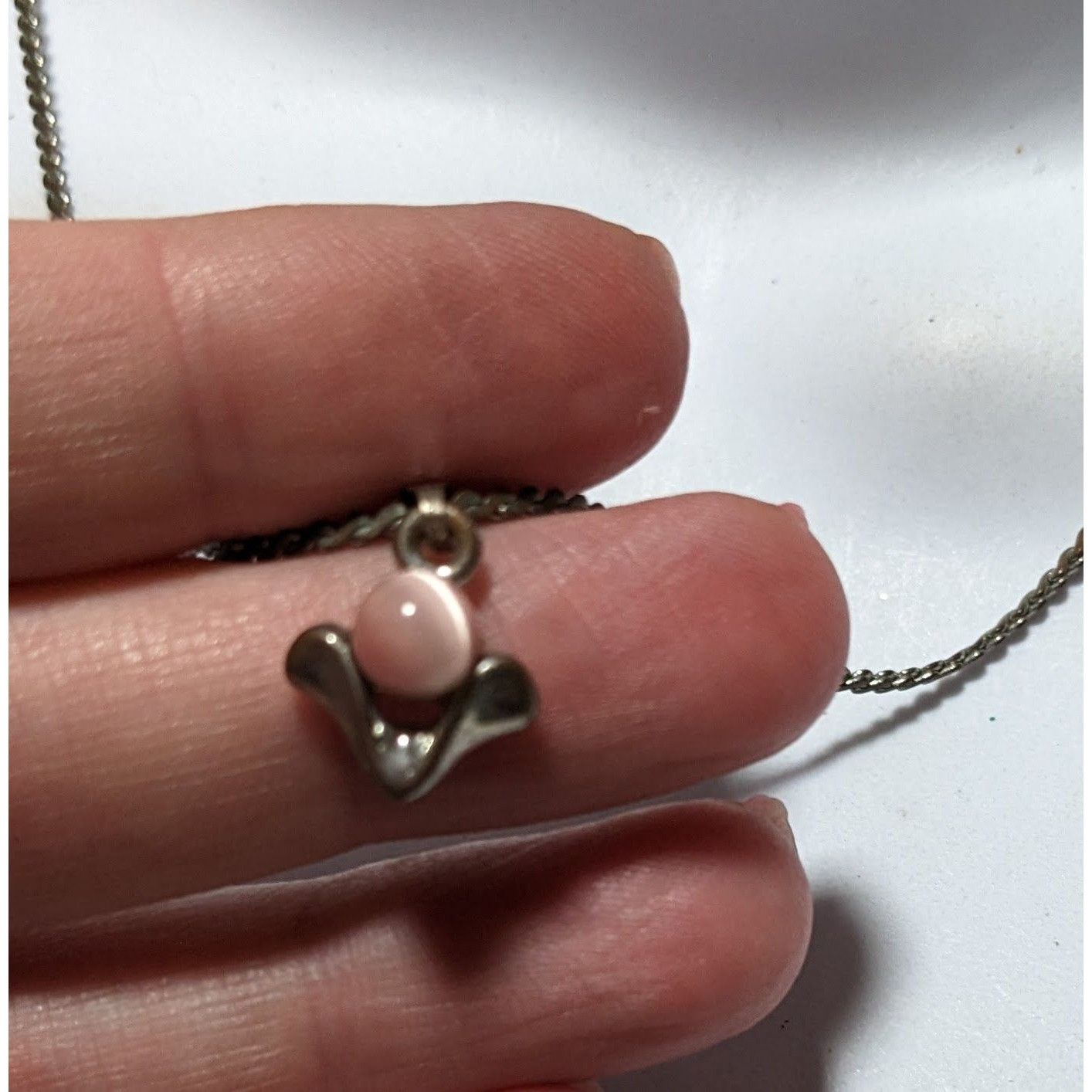 Other Minimalist Pink Cateye Abstract Pendant Necklace Size ONE SIZE - 10 Thumbnail