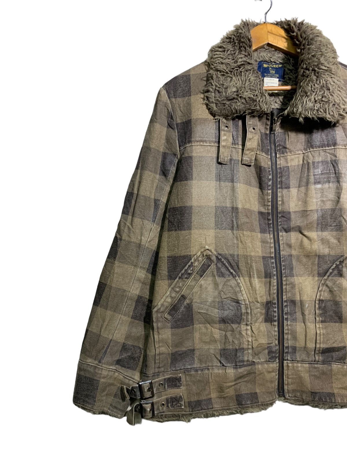 Woolrich Woolen Mills 🔥VTG WOOLRICH SHERPA JACKETS TARTAN BROWN Size US XL / EU 56 / 4 - 2 Thumbnail