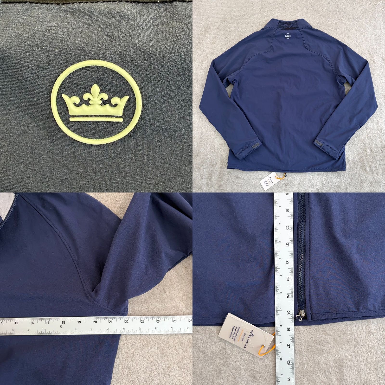 Peter Millar Peter Millar Flex Adapt Windcheater Shell Jacket Navy Men M Regular Zip Full Zip 4-Way Stretch Windbreaker Casual Workwear Golf Walking NWT Size US M / EU 48-50 / 2 - 8 Thumbnail
