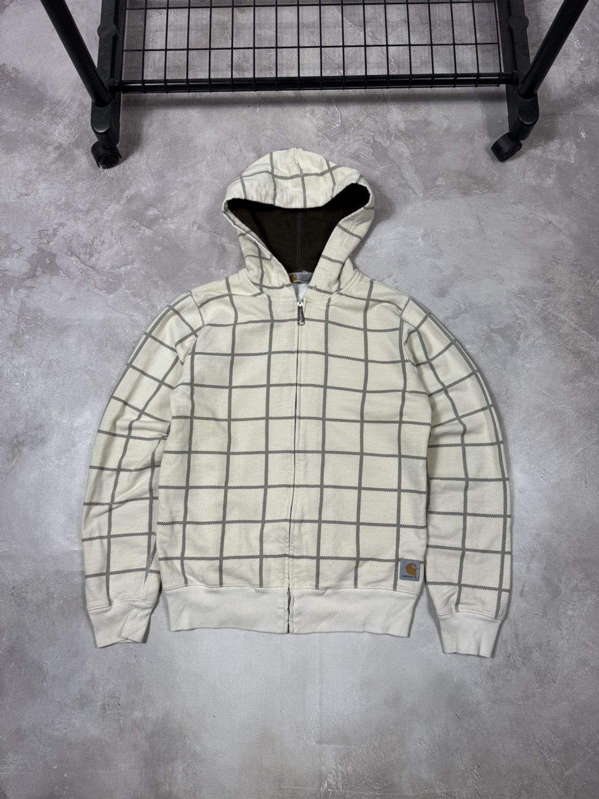 Carhartt Vintage Carhartt Plaid Zip Hoodie Size US S / EU 44-46 / 1 - 1 Thumbnail