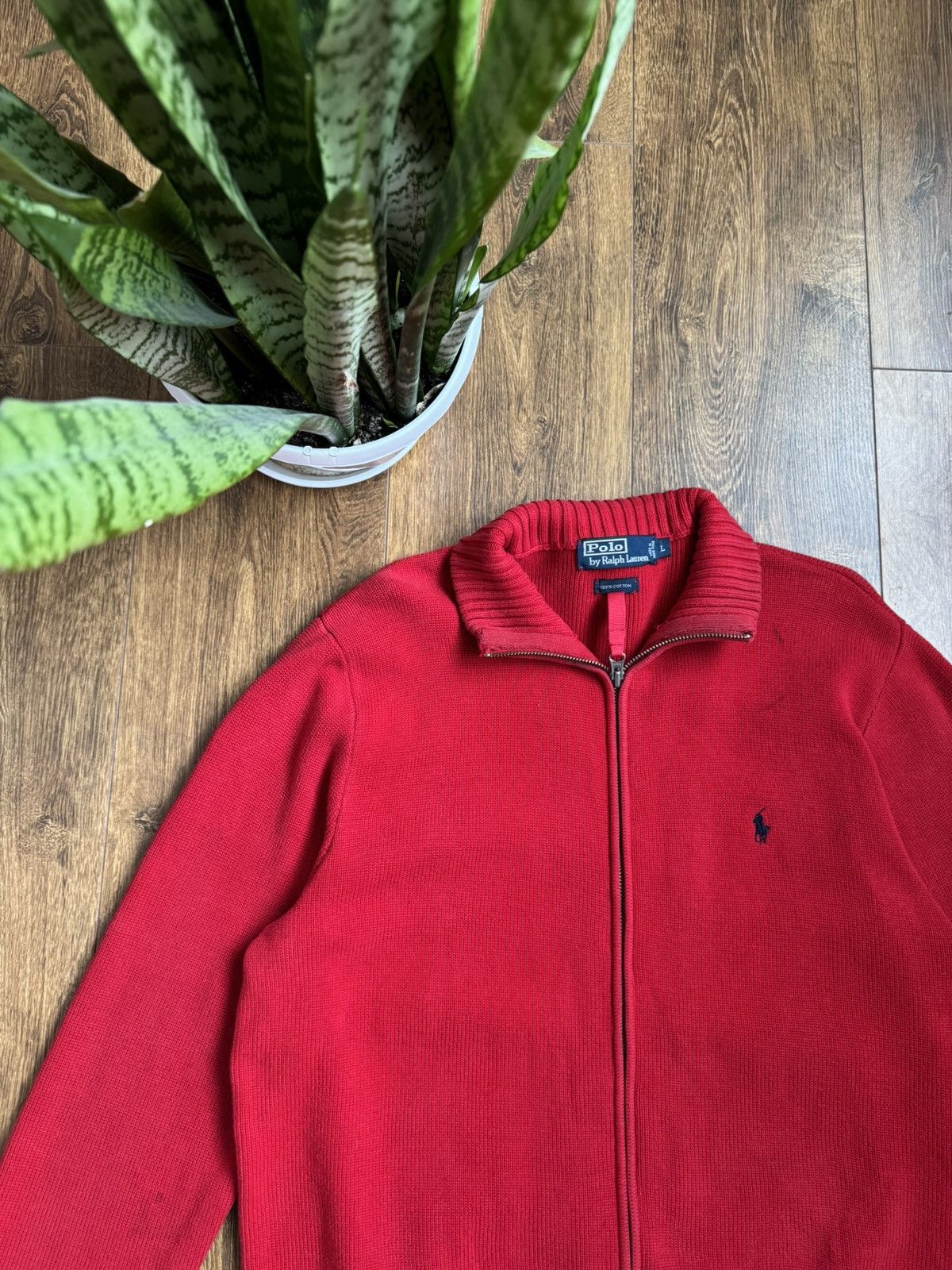 Polo Ralph Lauren Polo Ralph Lauren vintage full zip knited pullover sweater Size US L / EU 52-54 / 3 - 2 Thumbnail