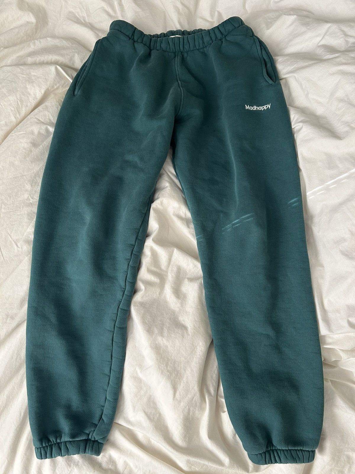 image of Madhappy Green Joggers, Men's (Size 28)